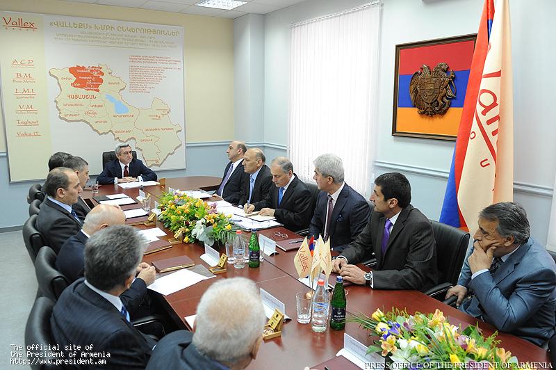 President Serzh Sargsyan Held A Meeting With Top Managers Of Mining Companies Of Armenia